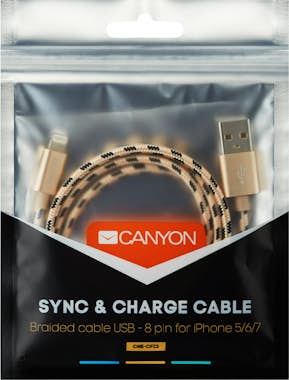 Canyon Canyon CNE-CFI3GO cable de conector Lightning 1 m