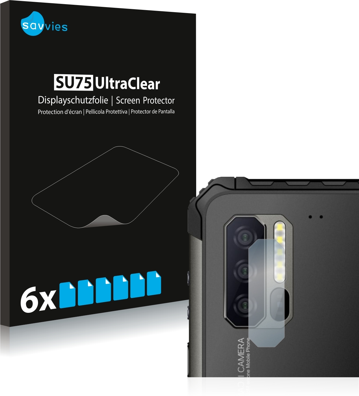 Savvies Protector Pantalla compatible con Ulefone Armor 7