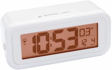 Bresser Mytime Amber reloj despertador blanco 13 x 6 5 cm 8020100gye000