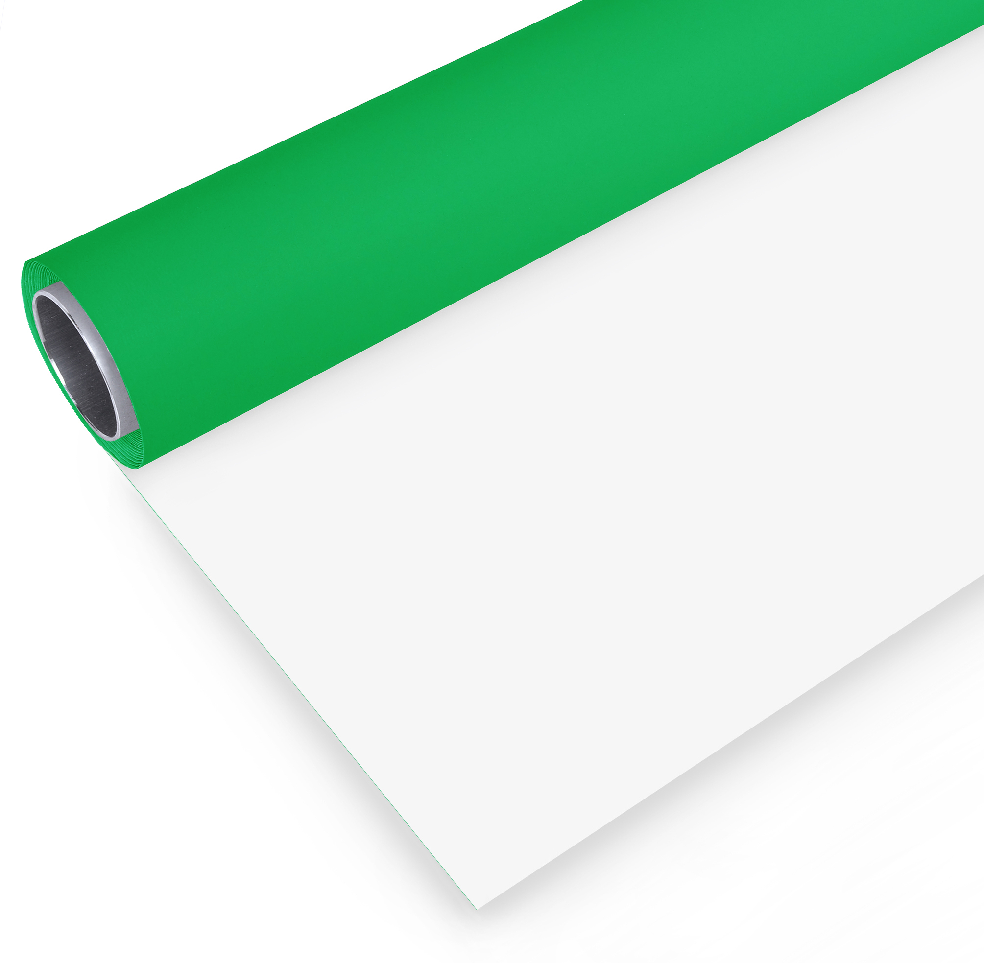 Rollo de fondo estudio fotografia vinilo 2x3m verde/blanco BRESSER