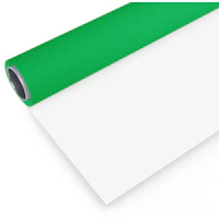 Rollo de fondo estudio fotografia vinilo 2x3m verde/blanco BRESSER