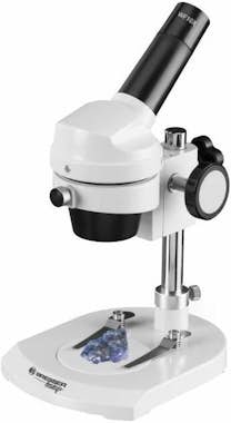 Bresser Microscopio de luz reflejada con 20 aumentos y car