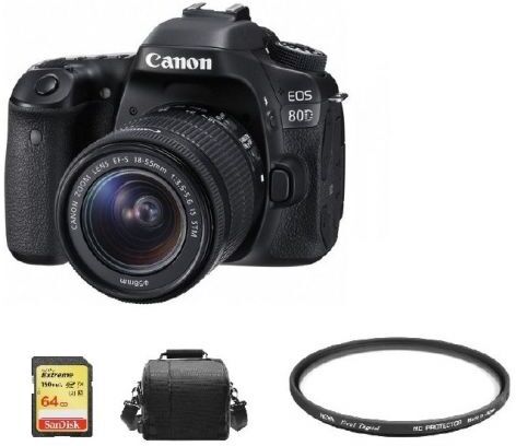 Canon CANON EOS 80D KIT EF-S 18-55mm F3.5-5.6 IS STM + t