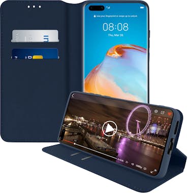Avizar Funda Huawei P40 libro billetera F. Soporte - Azul