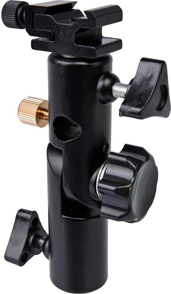 Bresser Soporte de Flash tipo E con cabeza basculante B-31