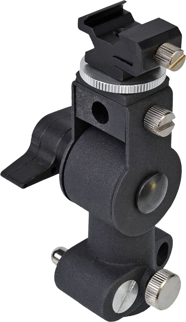 Bresser Soporte de Flash tipo D con cabeza basculante B-30