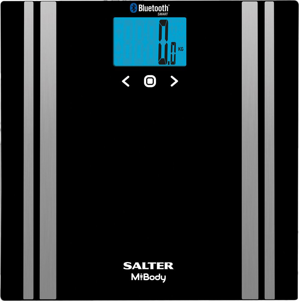 Salter Analizadora Con bluetooth negro one size mibody digital analyser bathroom scale black sa9159bk3r de baño personal