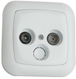 Electro DH Base de antena empotrable de color Blanco Electro