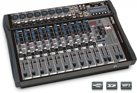 Fonestar Mesa estéreo profesional de 12 Canales con Reprodu