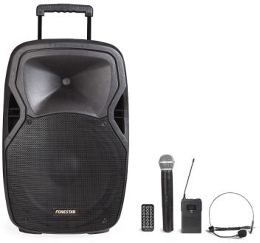 Fonestar Caja Amplificada Portatil 15in 200wmax Con 2 Micro Malibu-215p