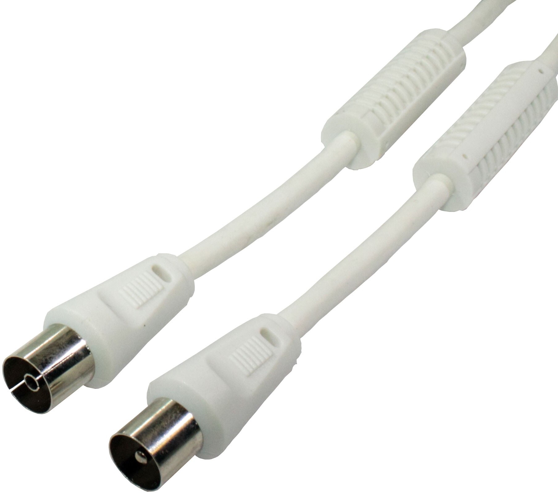 DCU Tecnologic Cable Antena TV Macho-Hembra 1,5mts c/filtro Blanc