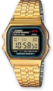 Casio Casio A159WGEA-1EF reloj Reloj de pulsera Oro, Pla