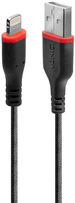 Lindy Lindy 31292 cable de conector Lightning 2 m Negro
