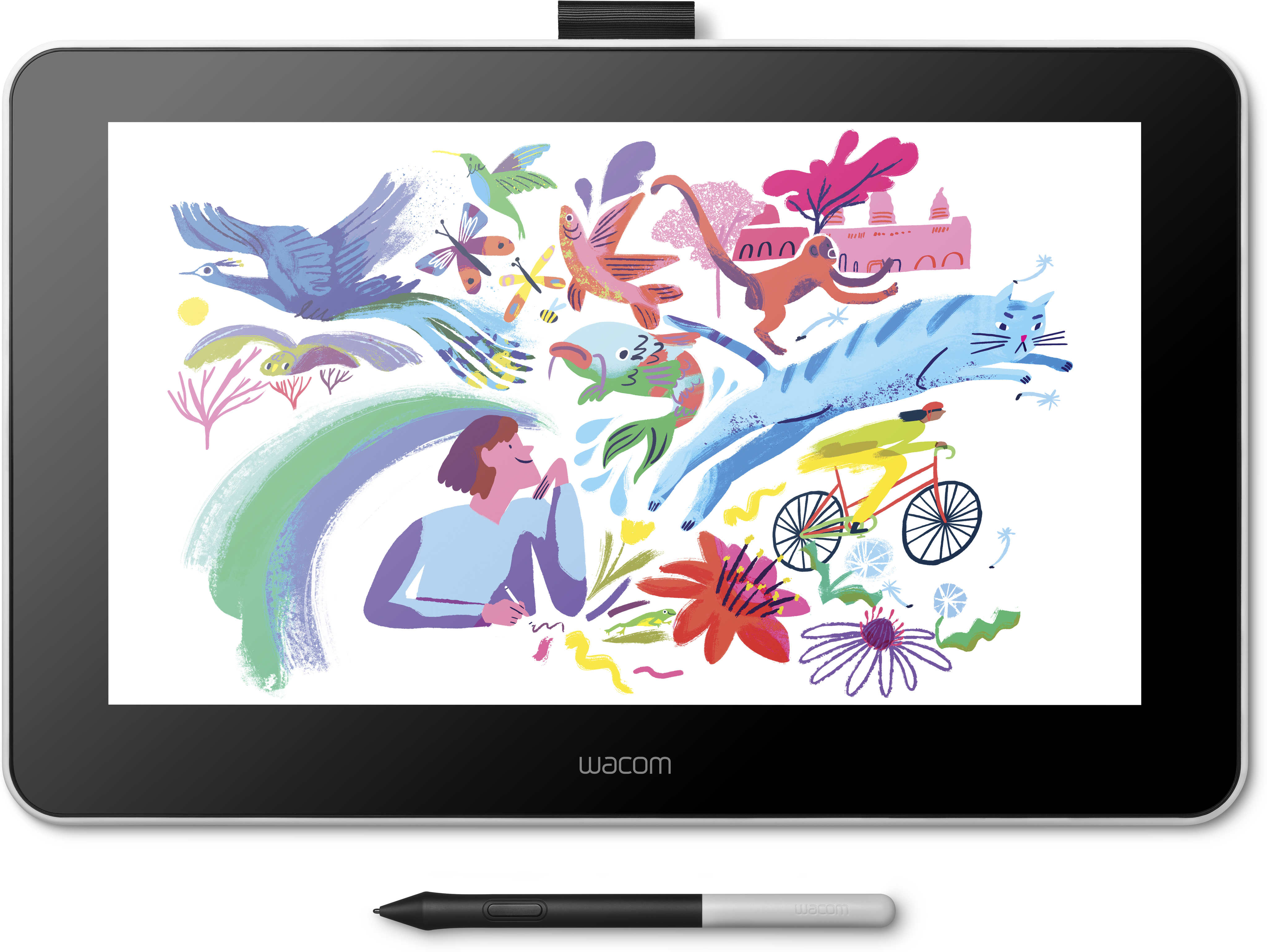 Wacom One 13 tableta digitalizadora 2540 líneas por pulgada 294 x 166 mm USB Blanco