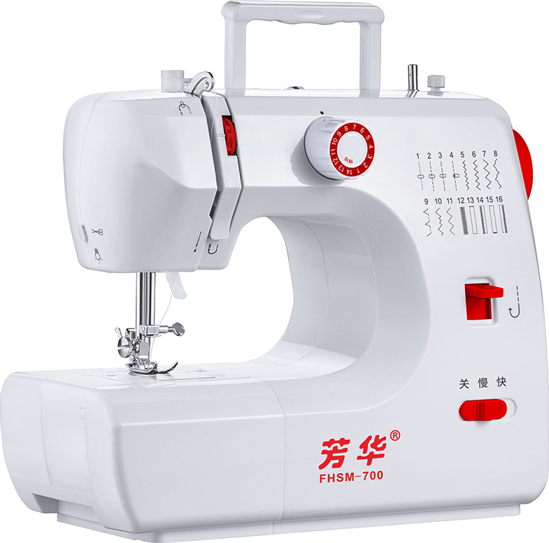 Generica Mini maquina de coser electrica multifuncional Fanghua FHSM-700 16 puntos