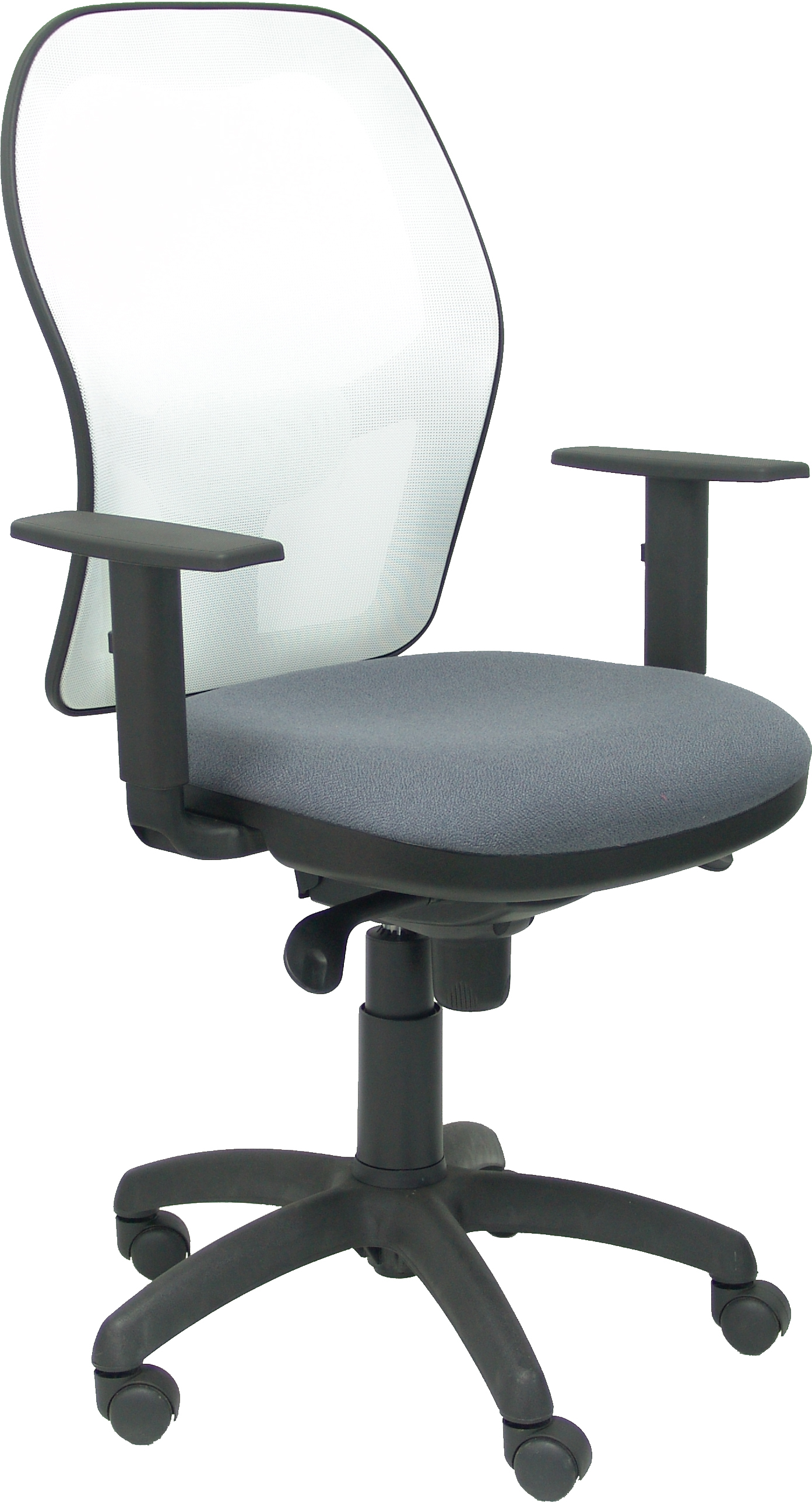 Piqueras y Crespo Silla Jorquera malla blanca asiento bali gris oscuro