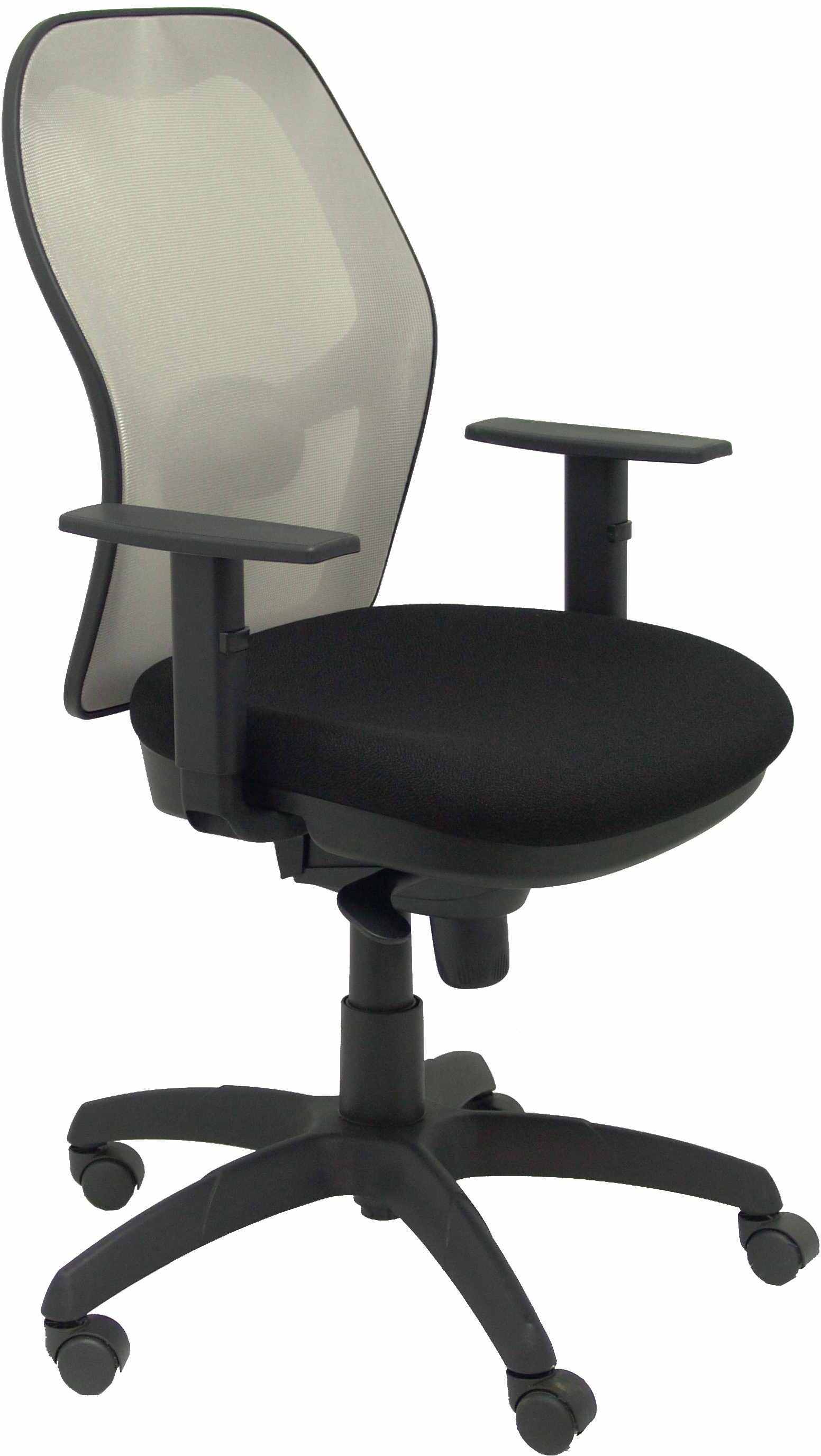 Piqueras y Crespo Silla Jorquera malla gris asiento bali negro