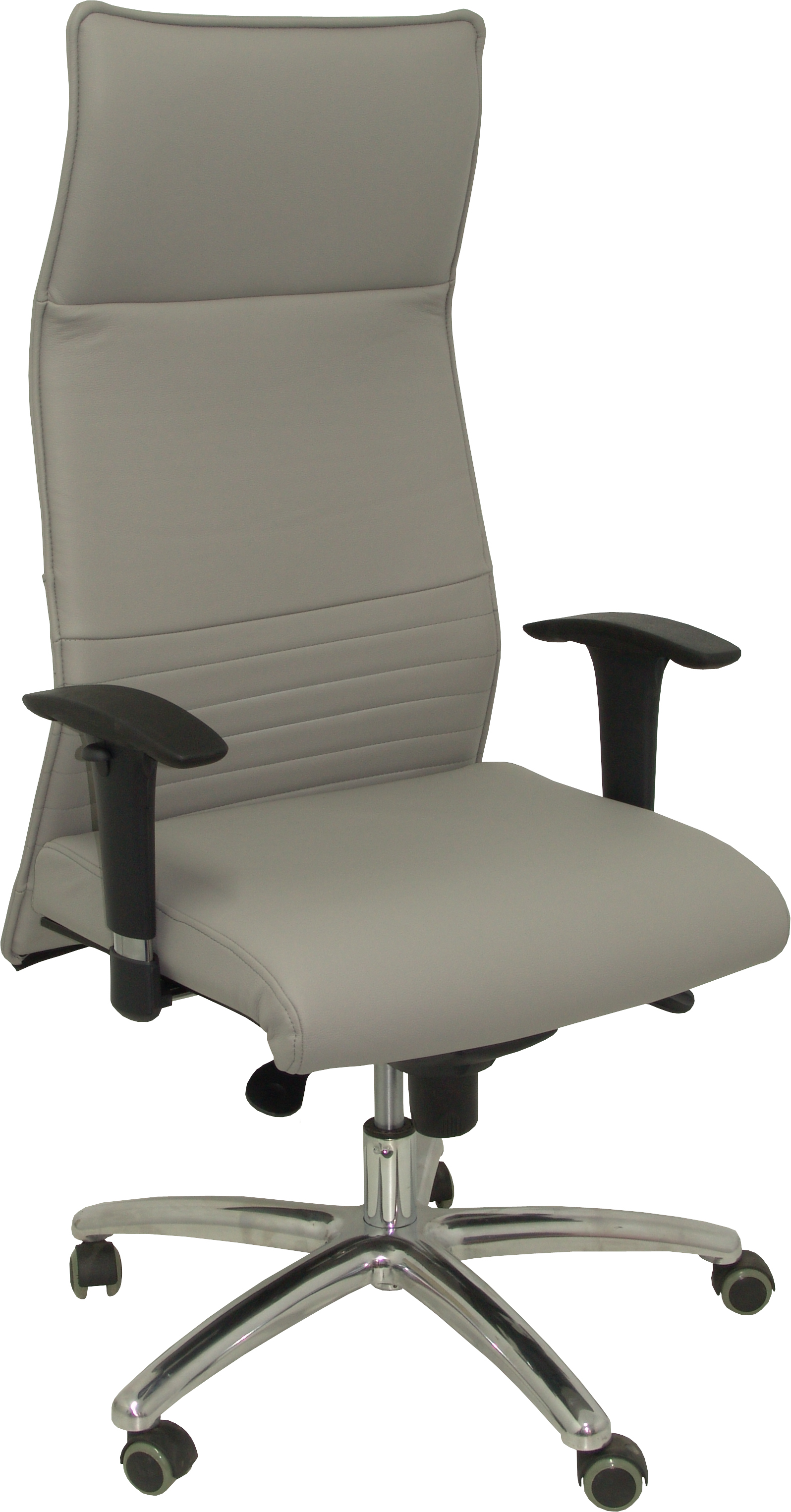 Piqueras y Crespo Sillón Albacete XL piel gris oscuro hasta 160kg