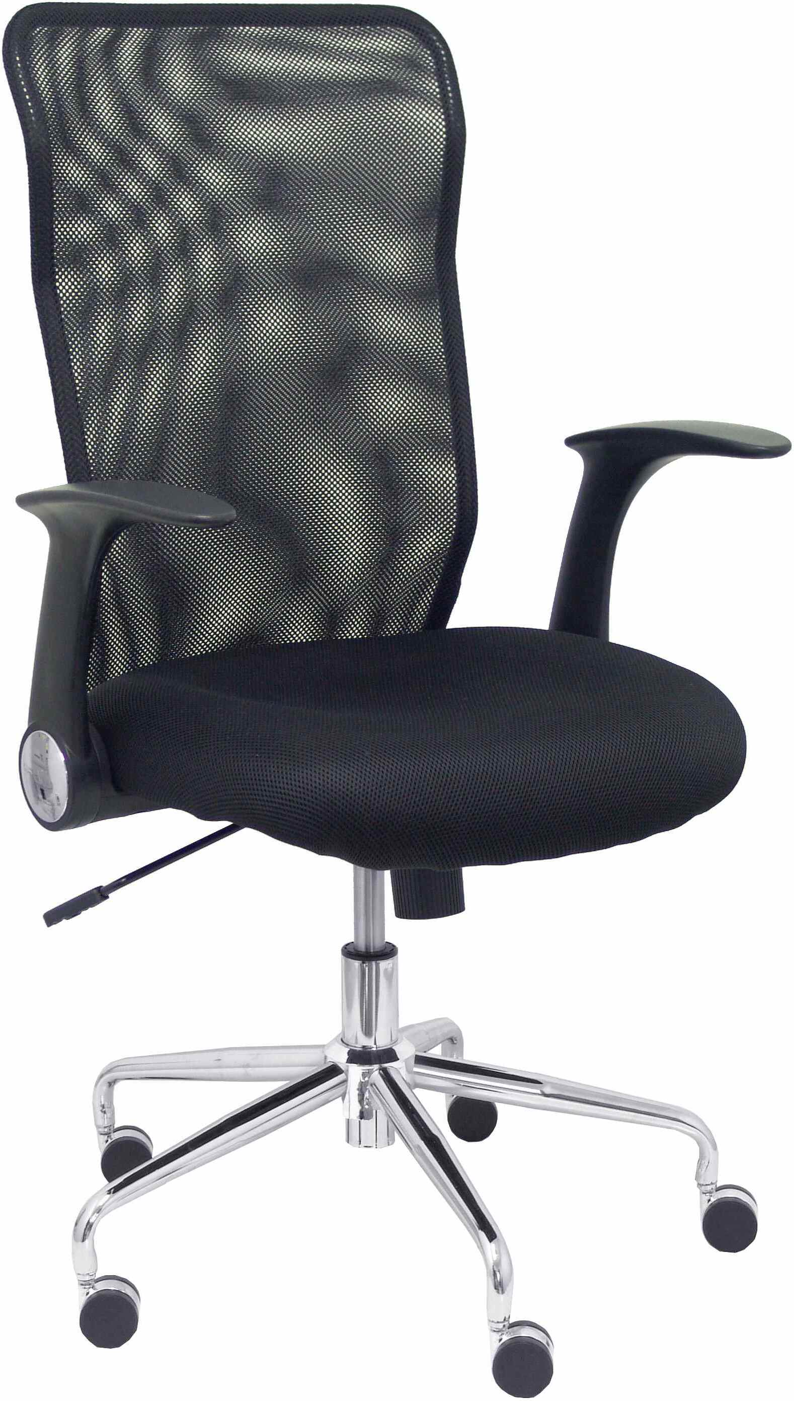 Piqueras y Crespo Silla Minaya respaldo malla negro asiento 3D negro