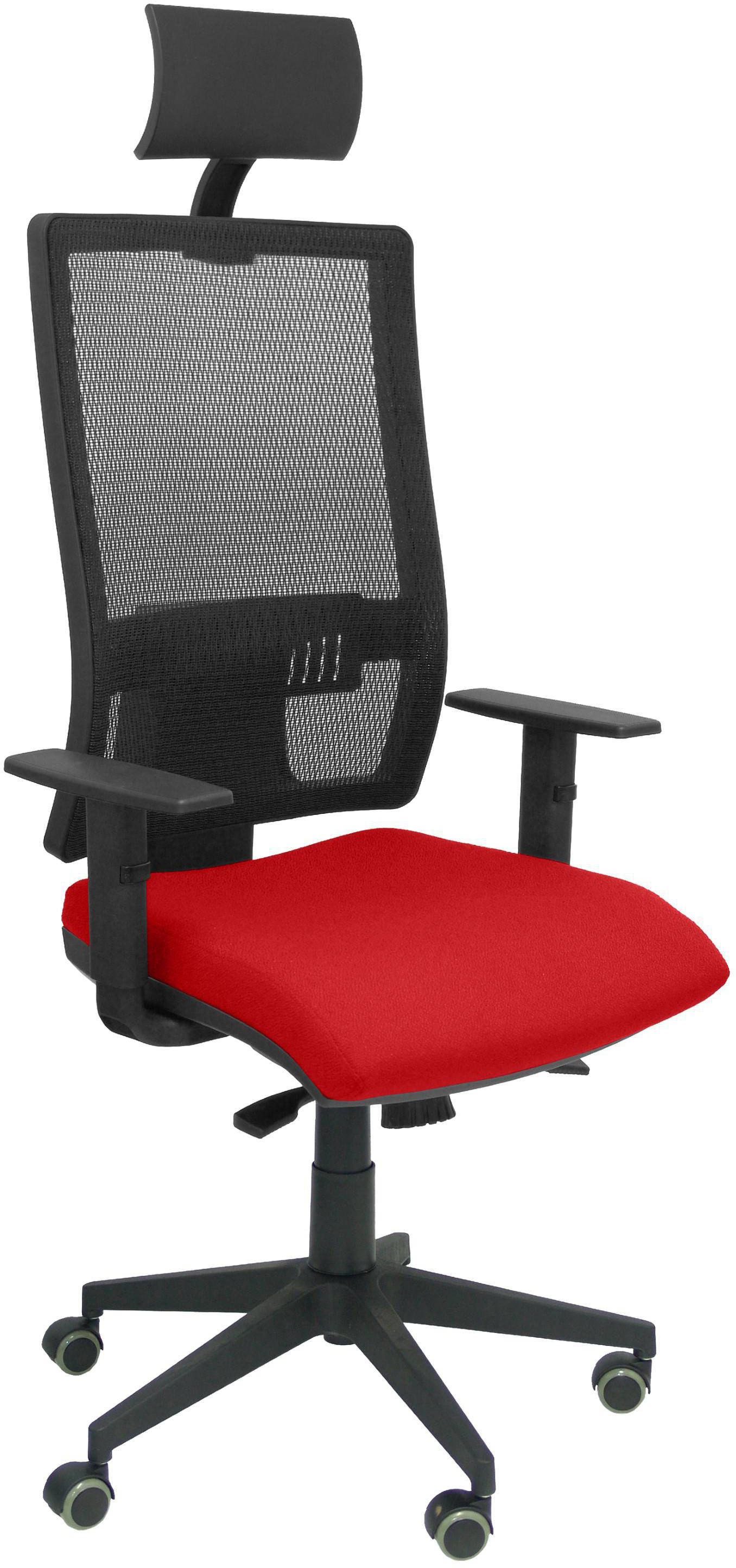 Silla De Escritorio operativa pyc horna rojo con ruedas antiarañazos brazos ajustables malla oficina piqueras y crespo modelo cabecero tejido bali bali350 8436563383809 s5702519 piqu7