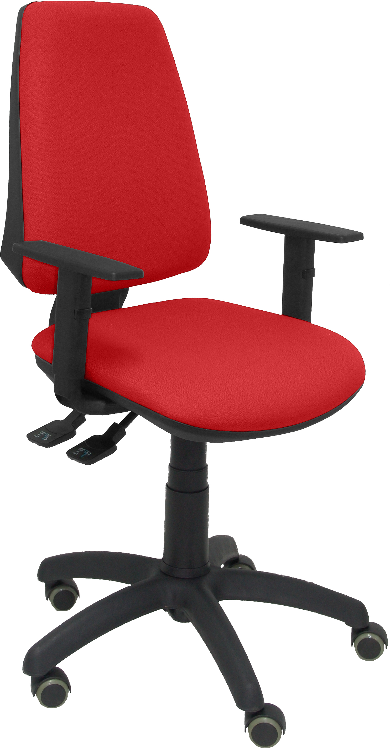Piqueras y Crespo Silla Elche S bali rojo brazos regulables ruedas d