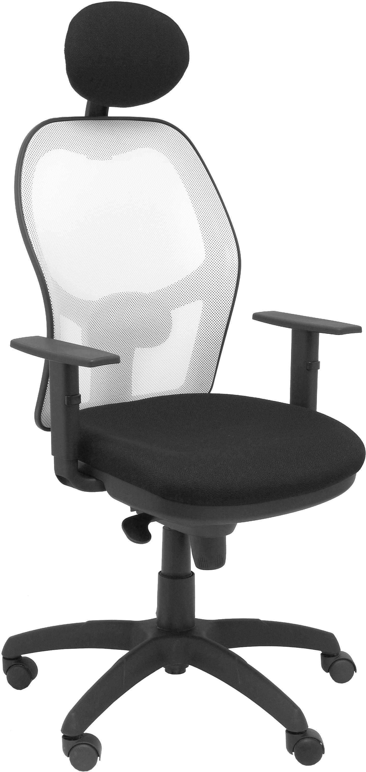 Piqueras y Crespo Silla Jorquera malla blanca asiento bali negro con