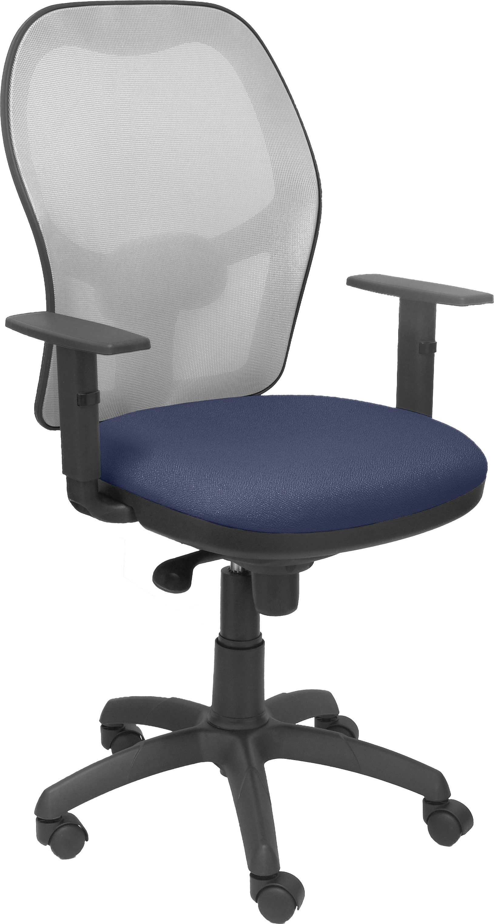 Piqueras y Crespo Silla Jorquera malla gris asiento bali azul marino