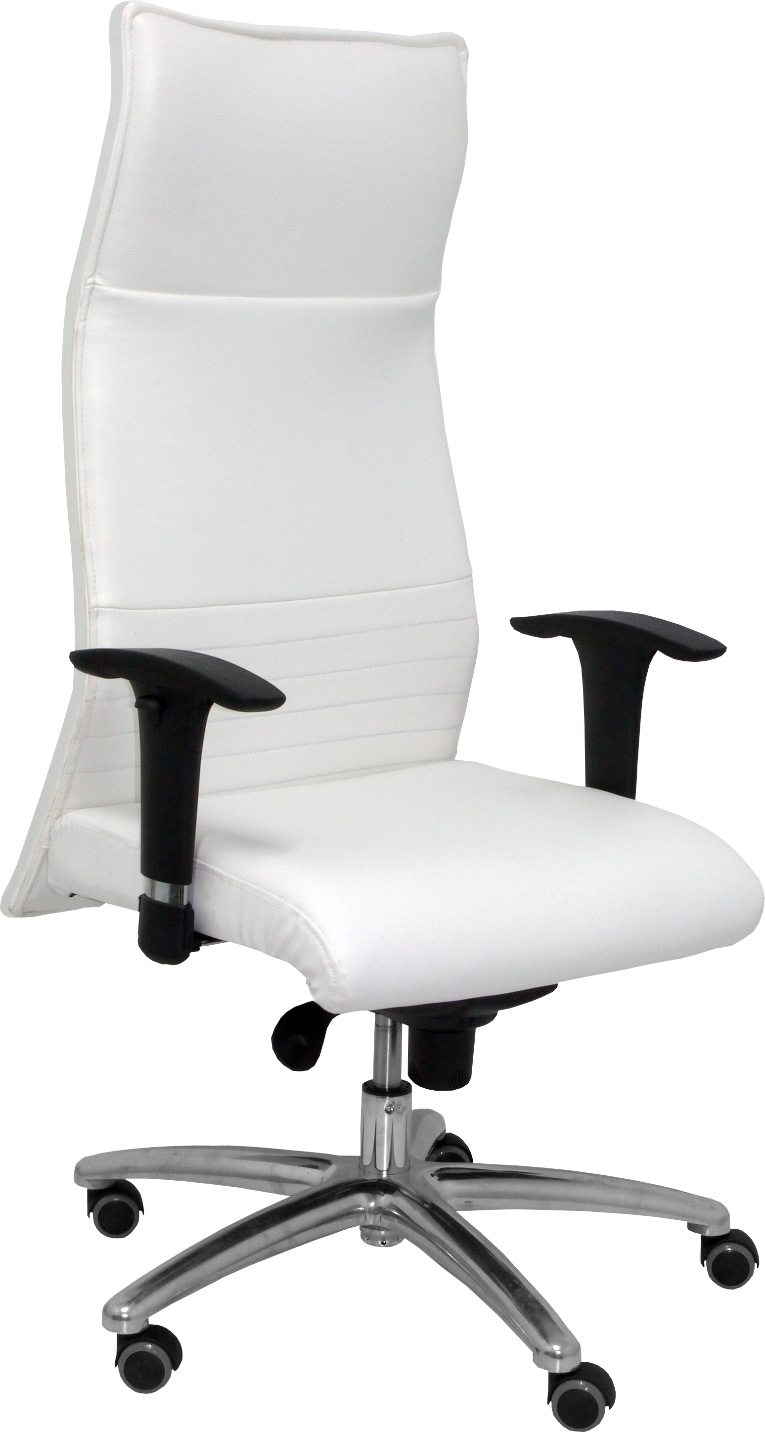 Piqueras y Crespo Sillón Albacete XL similpiel blanco hasta 160kg