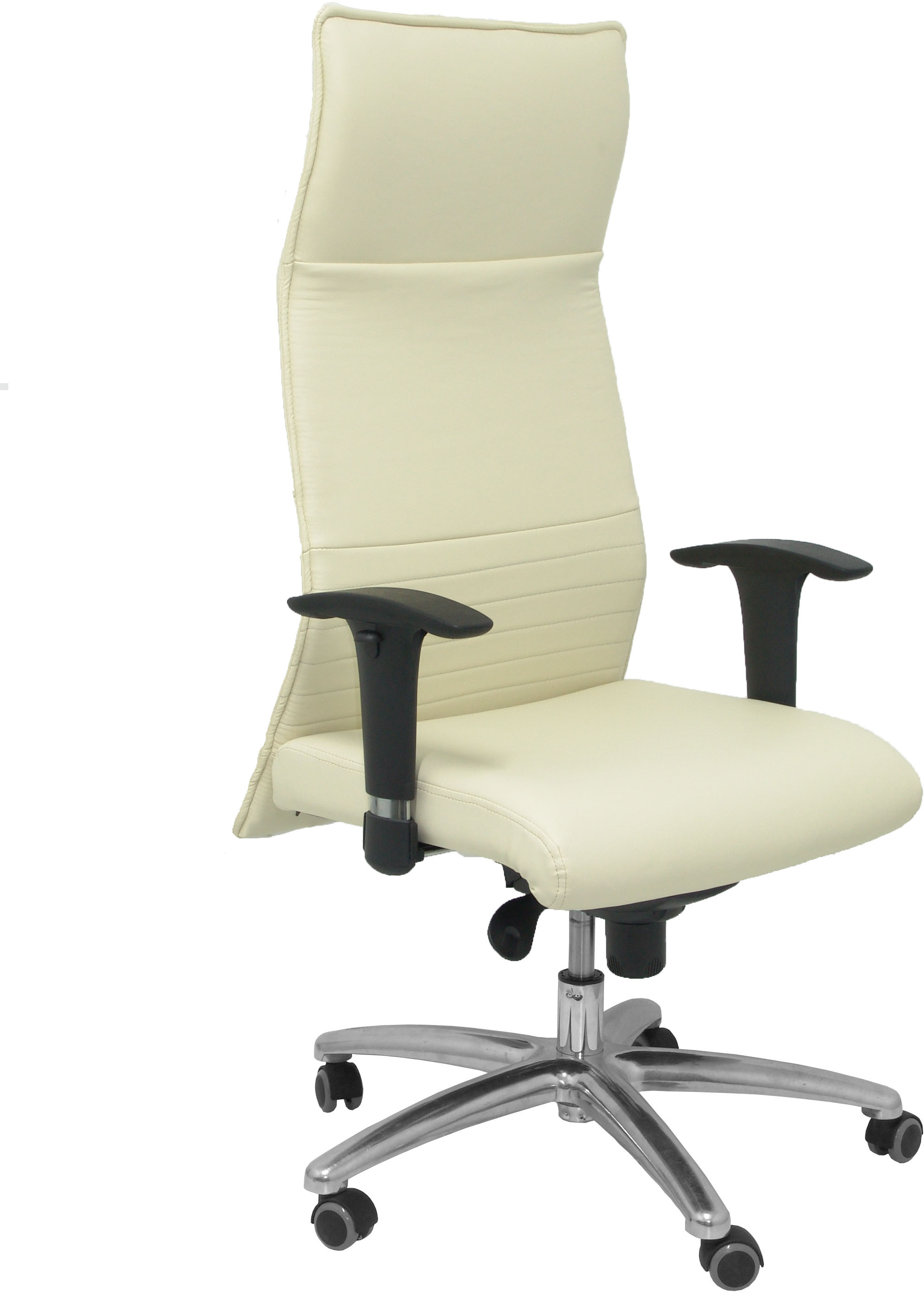 Piqueras y Crespo Sillón Albacete XL similpiel crema hasta 160kg