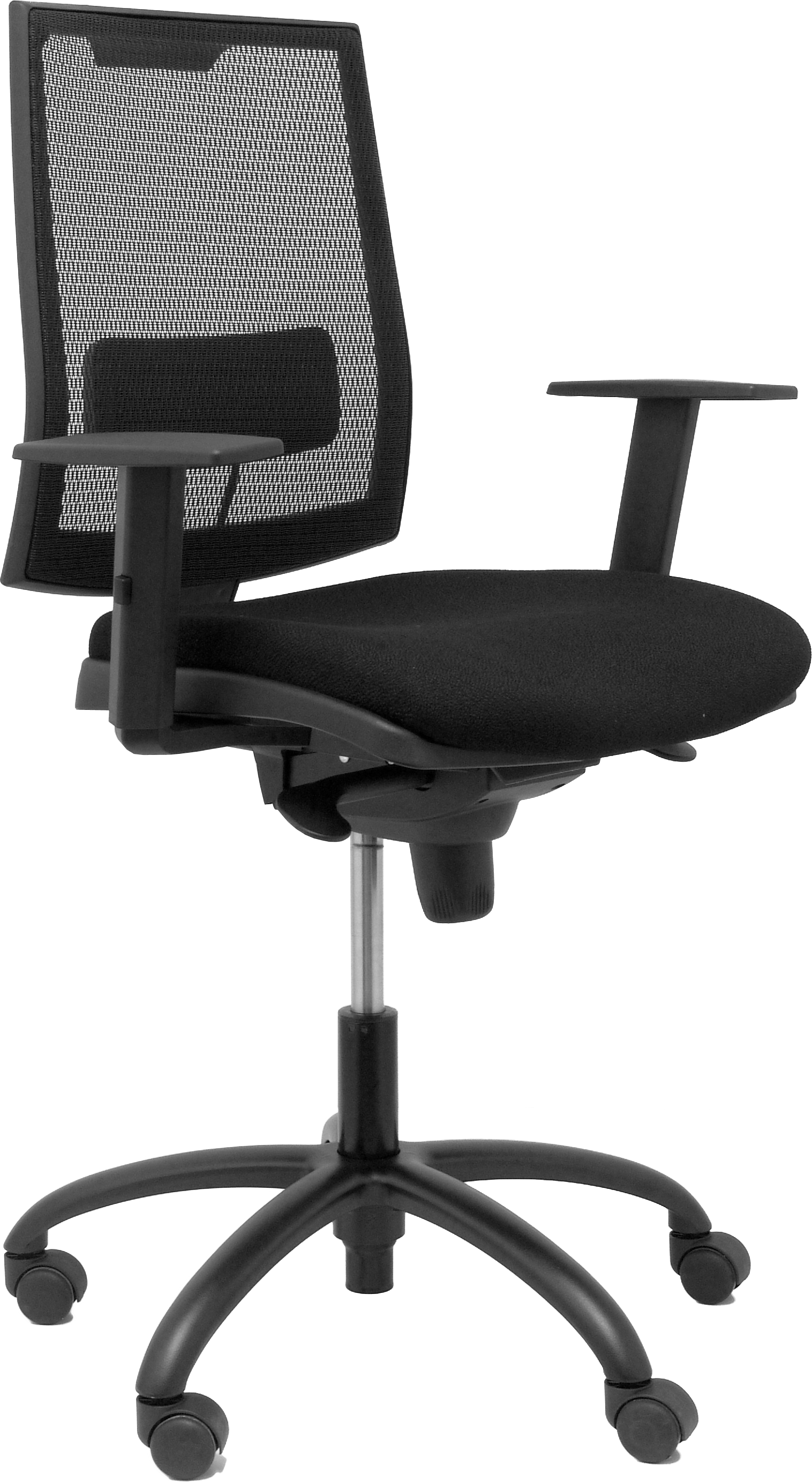 Piqueras y Crespo Silla Arroba malla negra asiento bali negro brazos