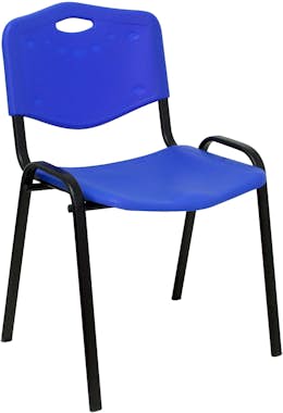 Piqueras y Crespo Pack 2 sillas Robledo PVC azul