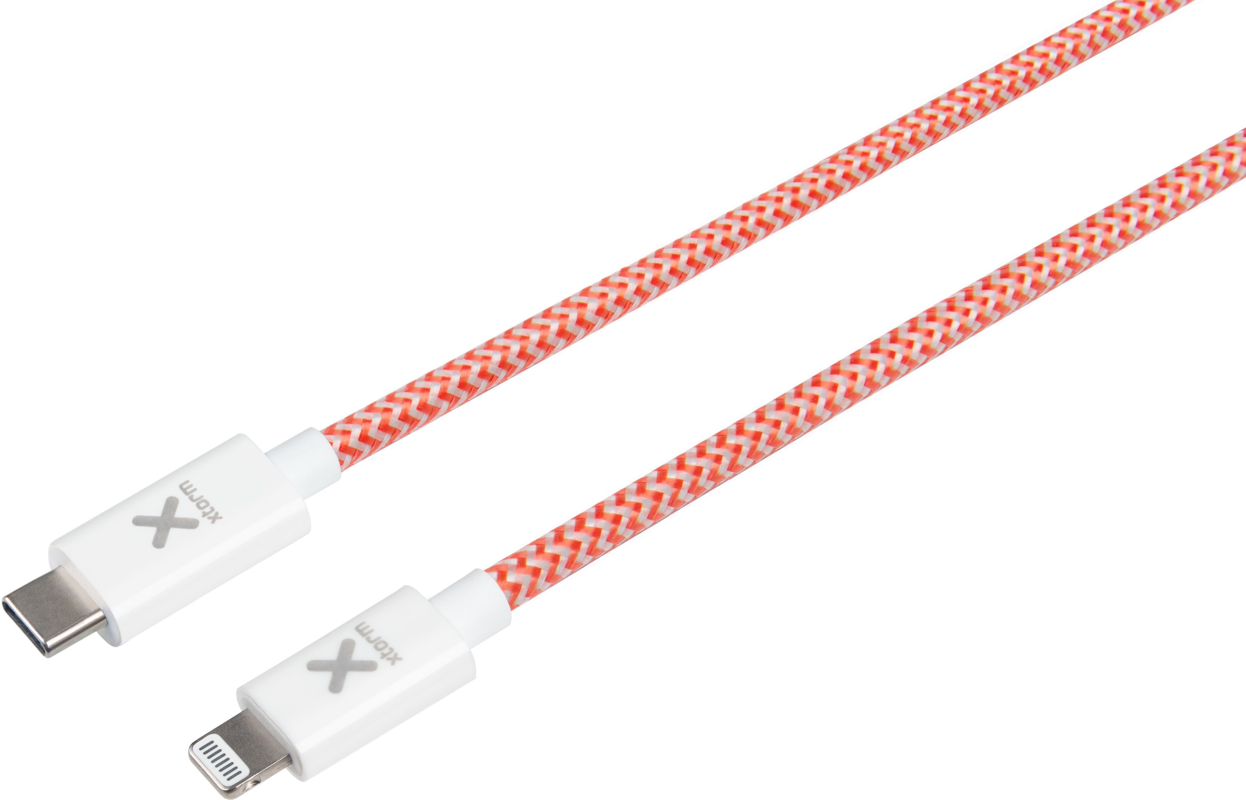 Xtorm CX027 cable de conector Lightning 1 m Rojo, Blanco