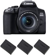 Canon EOS 850D + EF-S 18-55mm f/4-5.6 IS STM + 3 LP-E17