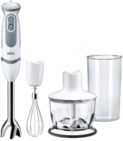 Braun MQ 5235 WH 0,5 L Batidora de vaso Gris, Blanco 1000 W