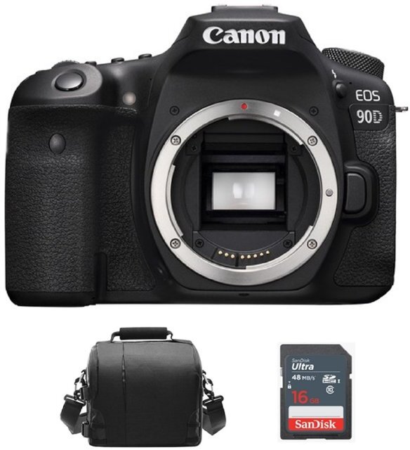 Canon CANON EOS 90D Cuerpo Negro + Bolsa de camara + Tar