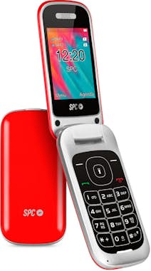 Spc Velvet Con tapa y teclas grandes de color rojo para mayores 2.4 tn dual sim bluetooth 2g 800 mah telefono movil tel�fono m�vil pantalla f�cil usar 2319r