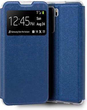 Cool Funda Flip Cover Huawei P40 Lite 5G Liso Azul