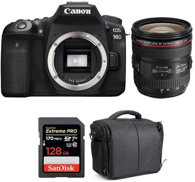 Canon EOS 90D + EF 24-70mm f/4L IS USM + SanDisk 128GB E