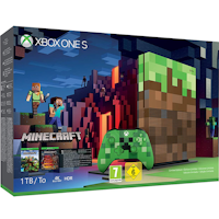 Xbox One S 1TB + Minecraft Limited Edition