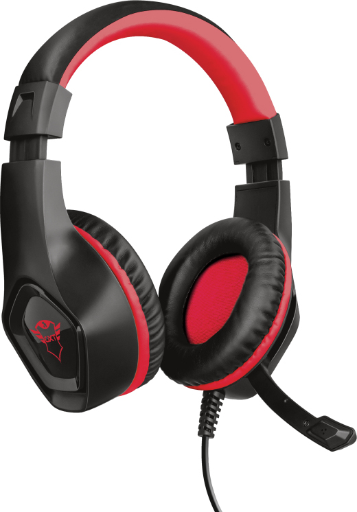 Trust Trust GXT 404R Rana Auriculares Diadema Negro, Roj