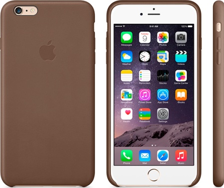 Apple Carcasa original de piel para iPhone 6 Plus