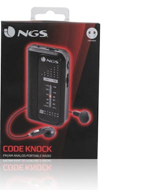 NGS NGS Code Knock radio Personal Analógica Negro