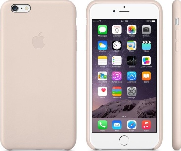 Apple Carcasa original de piel para iPhone 6 Plus