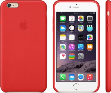 Apple Carcasa original de piel para iPhone 6 Plus