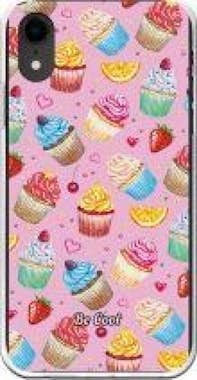 BeCool Funda Silicona iPhone XR - BeCool  Cupcakes y frut