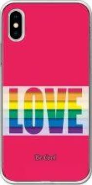 BeCool Funda Silicona iPhone XS - BeCool  Love Colors Dia