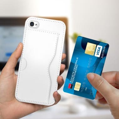 Avizar Carcasa protectora iPhone 4 / 4S silicona cartera