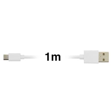 Inkax Cable USB a Micro-USB 2.1A Inkax 1 metro Blanco