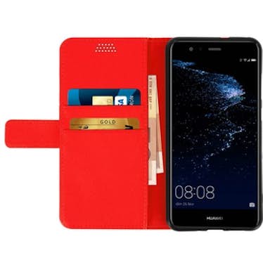Avizar Funda libro billetera para Huawei P10 Lite - Roja
