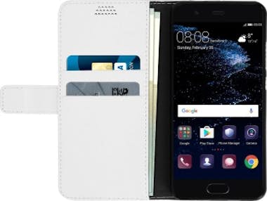 Avizar Funda libro billetera para Huawei P10 - Blanca